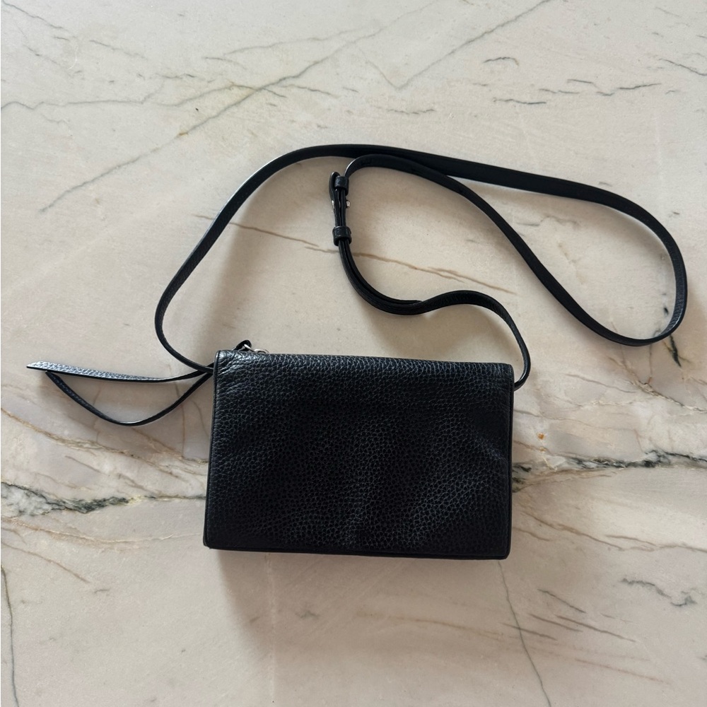 All Saints Black Leather crossbody